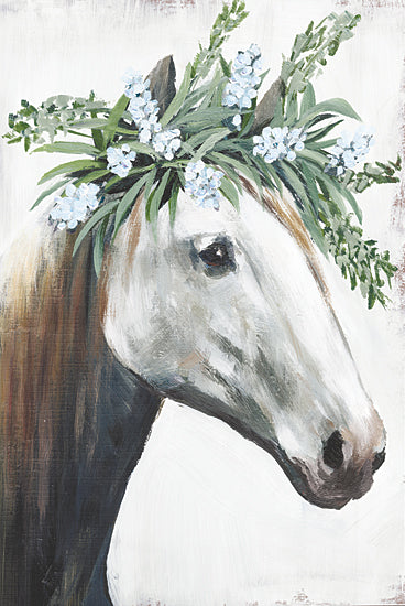 White Ladder WL201 - WL201 - Feeling Fancy - 12x16 Horse, Flowers, Greenery, Whimsical, White Flowers, Portrait, Spring from Penny Lane