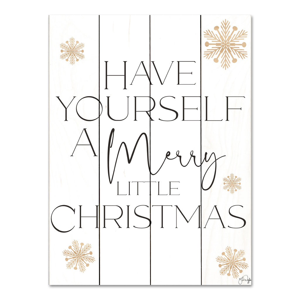 Yass Naffas Designs YND129PAL - YND129PAL - Merry Little Christmas - 12x16 Christmas, Holidays, Typography, Signs, Merry Little Christmas, Winter, Snowflakes from Penny Lane