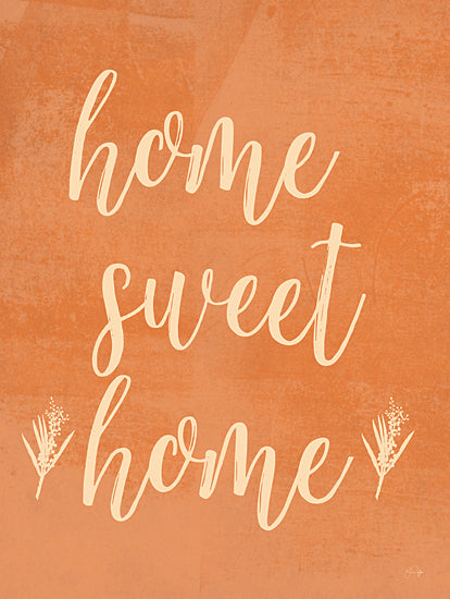 Yass Naffas Designs YND137 - YND137 - Home Sweet Home - 12x16 Home Sweet Home, Typography, Signs, Orange from Penny Lane