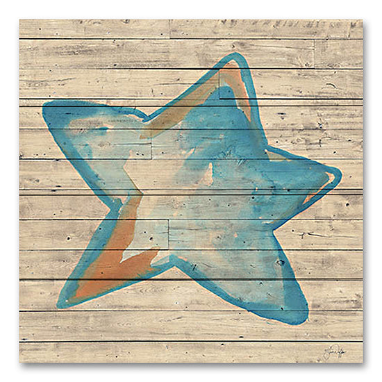 Yass Naffas Designs YND170PAL - YND170PAL - A Starfish Wish - 12x12 Starfish, Coastal, Wood Background from Penny Lane