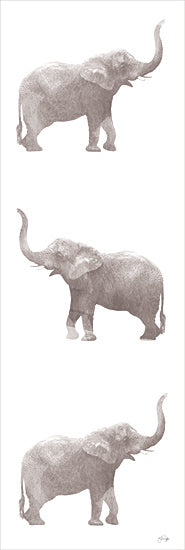 Yass Naffas Designs YND207 - YND207 - Happy Elephant Day - 6x18 Elephants, Trio of Elephants, Animals from Penny Lane