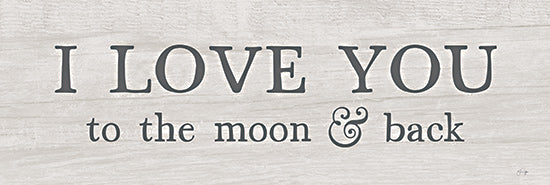 Yass Naffas Designs YND208 - YND208 - I Love You - 18x6 Inspirational, Love, I Love You to the Moon & Back, Typography, Signs, Spouses, Wedding, Children from Penny Lane