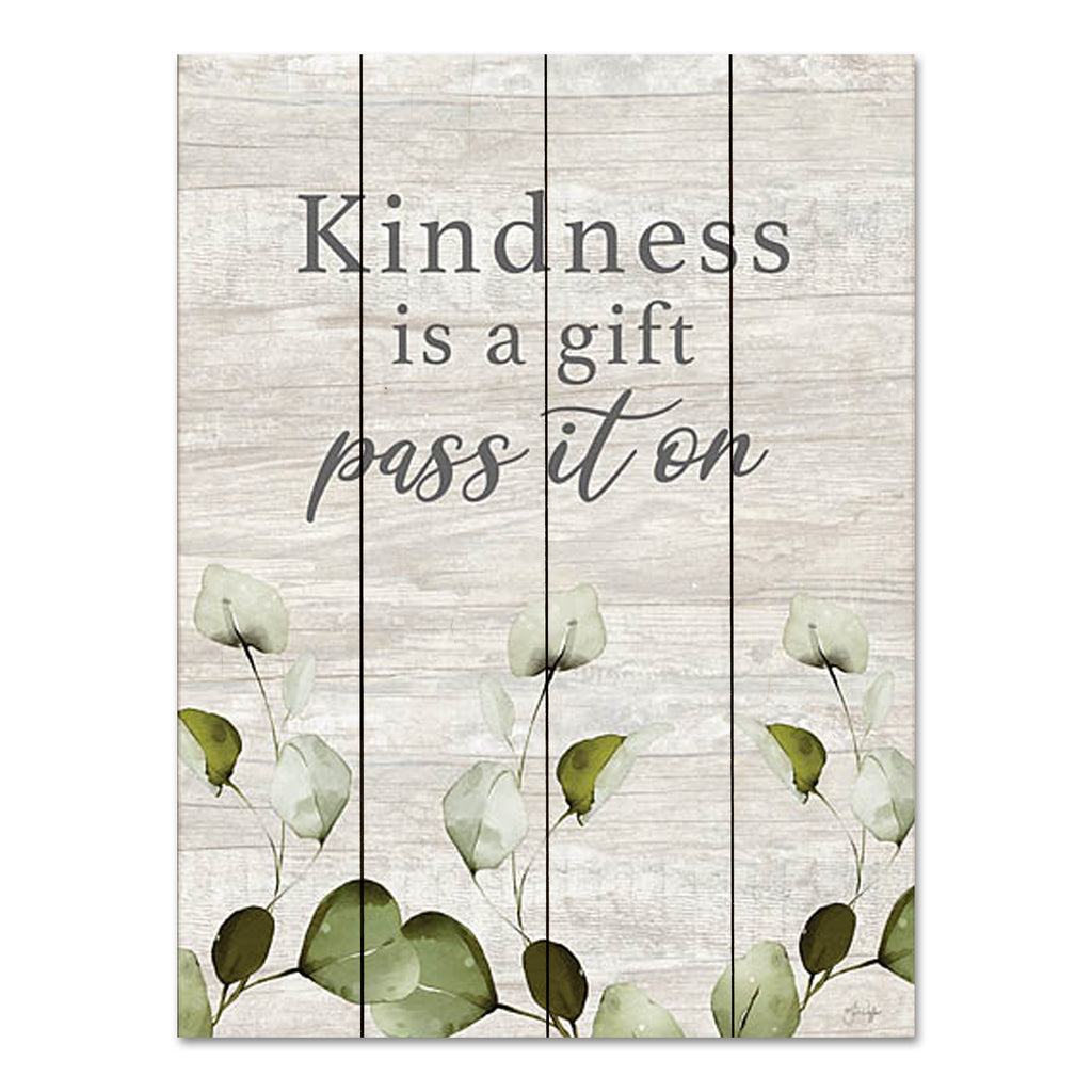 Yass Naffas Designs YND211PAL - YND211PAL - Kindness Gift - 12x16 Inspirational, Kindness is a Gift, Typography, Signs, Leaves, Spring from Penny Lane