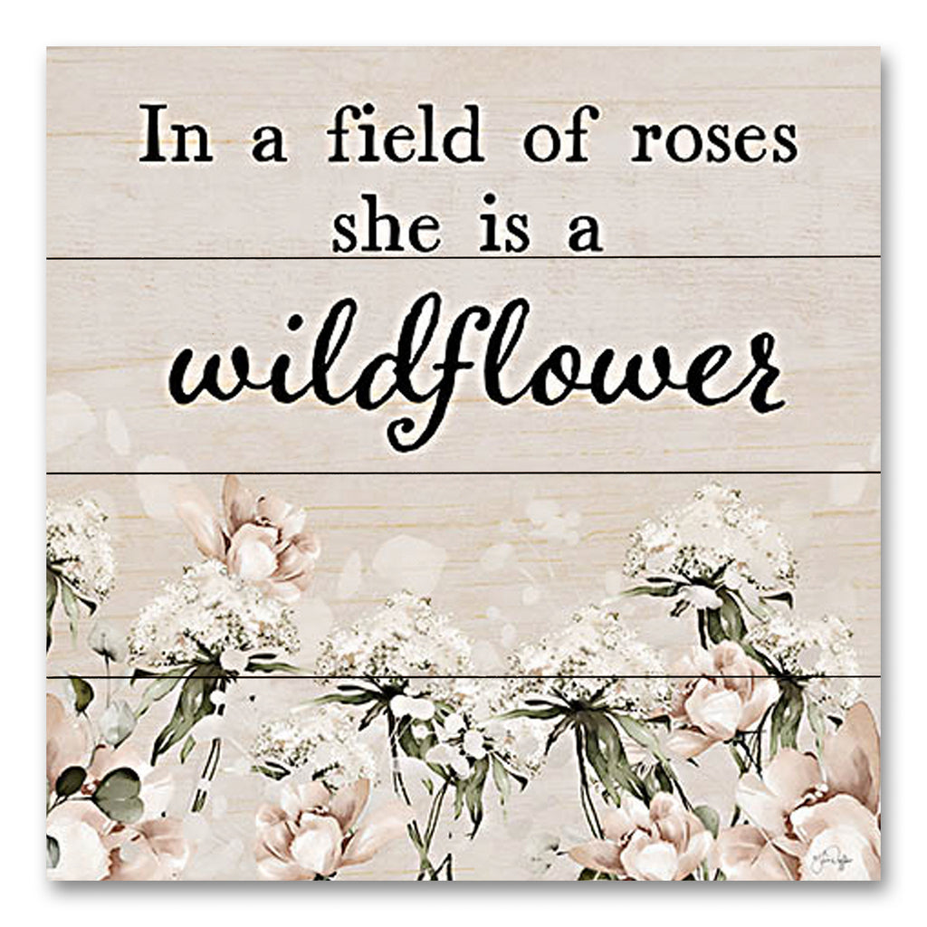 Yass Naffas Designs YND212PAL - YND212PAL - She is a Wildflower - 12x12 Inspirational, In a Field of Roses She is a Wildflower, Typography, Signs, Roses, Flowers, Spring from Penny Lane