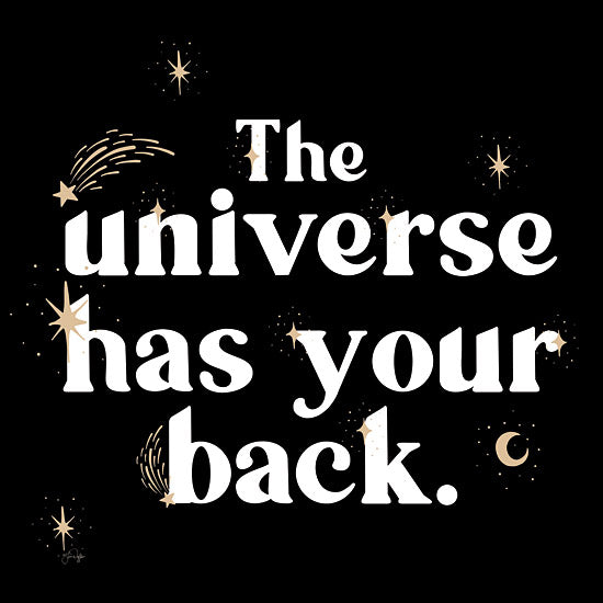Yass Naffas Designs YND216 - YND216 - The Universe Has Your Back - 12x12 Tween, Inspirational, Typography, Signs, The Universe Has Your Back from Penny Lane