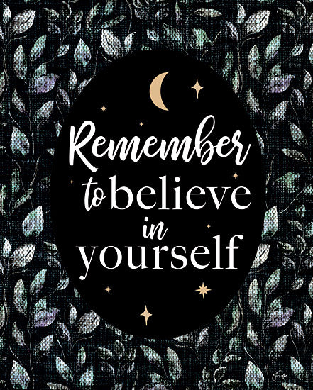 Yass Naffas Designs YND220 - YND220 - Remember to Believe in Yourself - 12x16 Motivational, Remember to Believe in Yourself, Leaves, Typography, Signs, Fall from Penny Lane