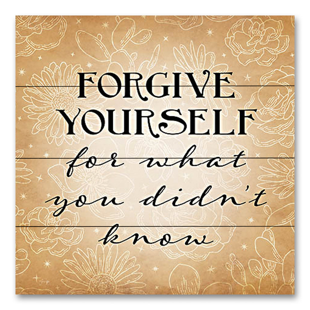 Yass Naffas Designs YND225PAL - YND225PAL - Forgive Yourself - 12x12 Motivational, Forgive Yourself, Typography, Signs from Penny Lane