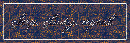 Yass Naffas Designs YND229A - YND229A - Sleep, Study, Repeat - 36x12 Students, Sleep, Study, Repeat, Typography, Signs from Penny Lane
