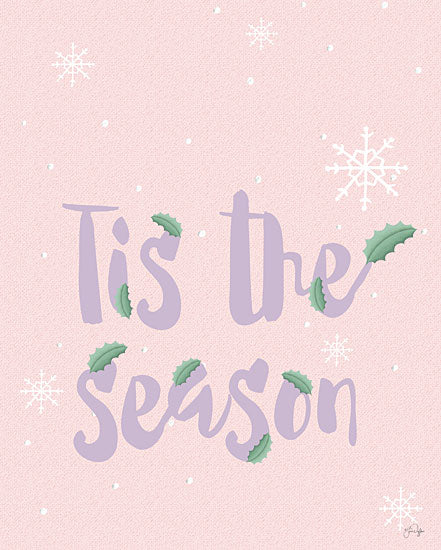 Yass Naffas Designs YND313 - YND313 - Tis the Season - 12x16 Christmas, Holidays, Tis the Season, Typography, Signs, Textual Art, Snowflakes, Graphic Art, Winter from Penny Lane