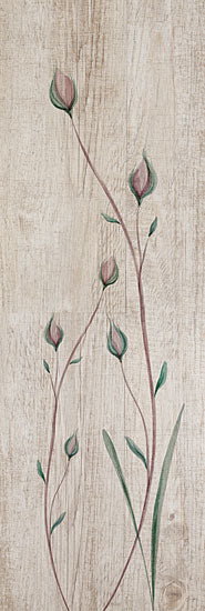 Yass Naffas Designs YND325 - YND325 - Calm Posies - 6x18 Flowers, Vine of Flowers, Wood Background, Neutral Palette, Rustic from Penny Lane