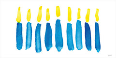 YND335 - Abstract Hanukkah Lights - 18x9