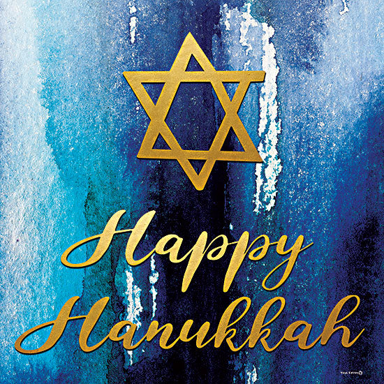 Yass Naffas Designs YND340 - YND340 - Happy Hanukkah - 12x12 Hanukkah, Religious, Happy Hanukkah,  Star of David, Blue, Yellow from Penny Lane