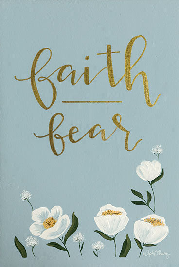 April Chavez AC100 - Faith Fear Flowers - 12x18 Faith, Fear, Flowers, White Flowers, Blossoms from Penny Lane