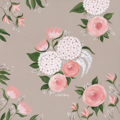 AC117 - Pink and White Floral    - 12x12