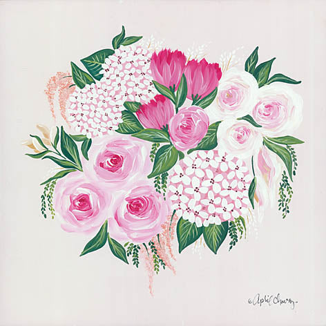 April Chavez AC133 - AC133 - Blush Bouquet - 12x12 Flowers, Bouquet, Pink and White Flowers, from Penny Lane