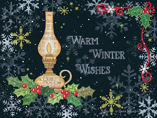 Annie LaPoint ALP1706 - Warm Winter Wishes Chalkboard, Holiday, Lantern, Warm Winter Wishes, Holly, Sheet Music from Penny Lane