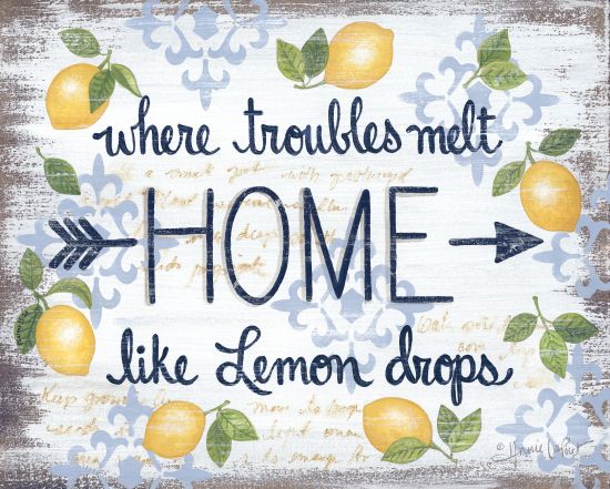 Annie LaPoint ALP1747 - Lemon Home  - 16x12 Lemons, Home, Arrow, Motivational, Signs from Penny Lane