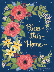 ALP1857 - Floral Bless This Home - 12x16