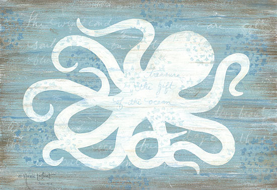Annie LaPoint ALP1862 - Ocean Octopus   - 18x12 Octopus, Ocean, Blue & White from Penny Lane