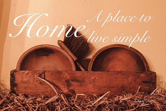 Anthony Smith ANT143 - Home a Place to Live Simple Home, Sepia, Antiques, Primitive, Signs from Penny Lane