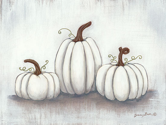 Sara Baker BAKE113 - Grow Together - 16x12 White Pumpkins, Pumpkins, Harvest, Farm from Penny Lane