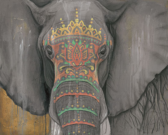 Britt Hallowell BHAR461 - Tattooed Elephant     - Elephant, Tattoo, India from Penny Lane Publishing