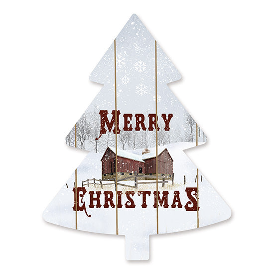 Billy Jacobs BJ1177TREE - Merry Christmas Tree  Holidays, Winter, Snow, Farm, Barn, Snowflakes, Christmas Tree from Penny Lane