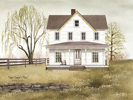 Billy Jacobs BJ122 - Aunt Emma's Place White House, Tree, Weeping Willow, Front Porch, Americana from Penny Lane