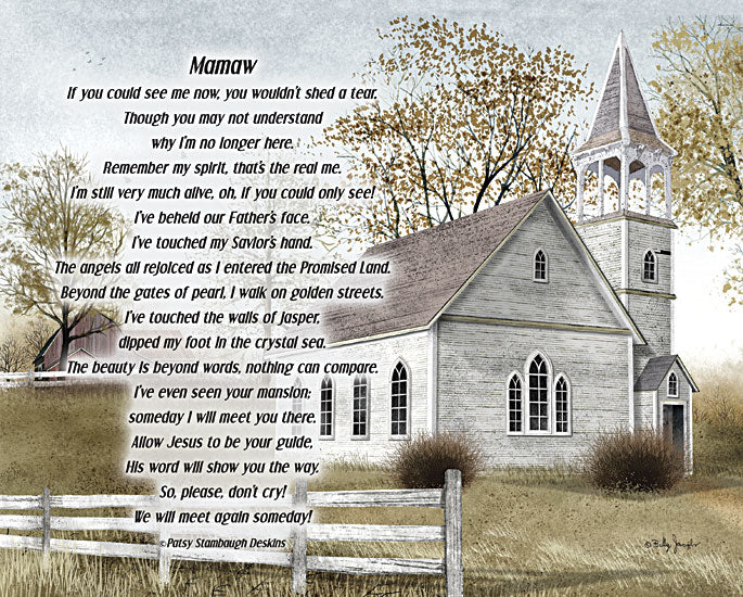 Billy Jacobs BJXD842 - Mamaw - If You Could See Me Now - Church, Memorial, In Memory, Mamaw, Grandma from Penny Lane Publishing