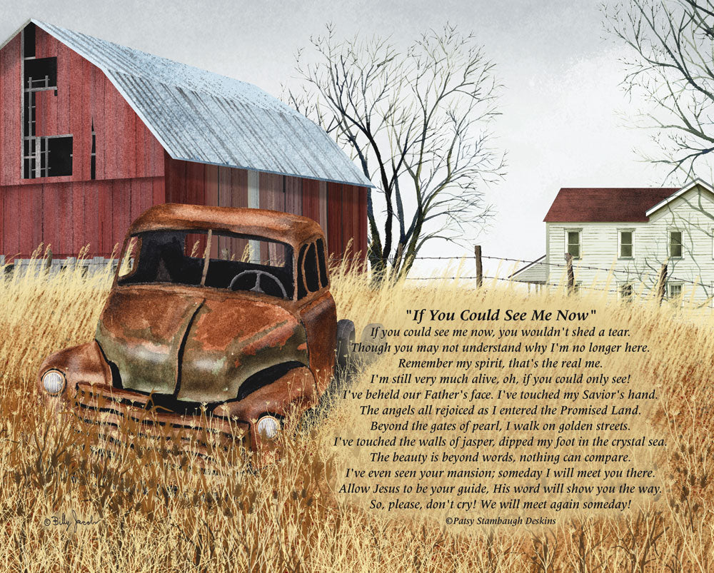 Billy Jacobs BJXD849- If You Could See Me Now - Memorial, In Memory, Truck Rusty, Antiques, Barn, Farm from Penny Lane Publishing
