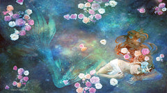 BLUE128 - Sleeping Beauty Mermaid - 18x9