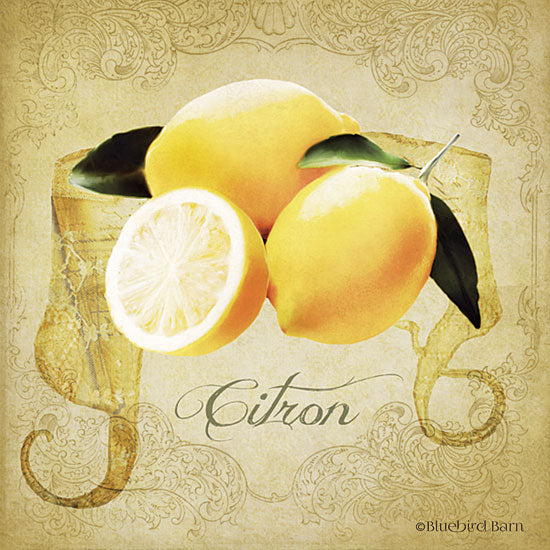 Bluebird Barn BLUE243 - Vintage Lemons Citron - 12x12 Lemons, Vintage, Fruit, Citrus, Kitchen, Antique from Penny Lane