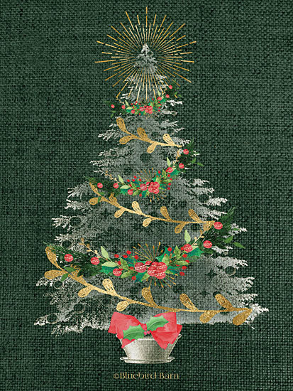 Bluebird Barn BLUE263 - BLUE263 - Burlap Christmas Tree - 12x16 Christmas Tree, Holiday, Christmas from Penny Lane