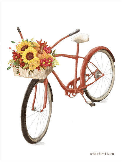 Bluebird Barn BLUE363 - BLUE363 - Fall Bike - 12x16 Bike, Bicycle, Autumn, Flowers, Sunflowers, Basket from Penny Lane