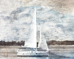BLUE380 - Sailboat on Water - 16x12