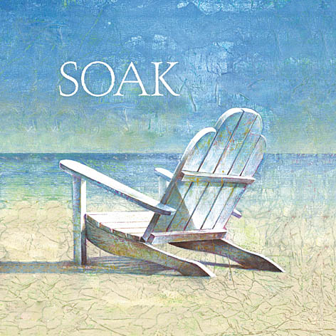 Cloverfield & Co CC104 - Coastal Soak - Adirondack Chair, Soak, Beach, Coast from Penny Lane Publishing