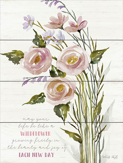 Cindy Jacobs CIN1008 - Each New Day - Roses, Wildflowers, Wood Planks from Penny Lane Publishing