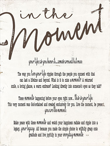 Cindy Jacobs CIN1016 - In The Moment - In the Moment, Calligraphy, Motivating from Penny Lane Publishing
