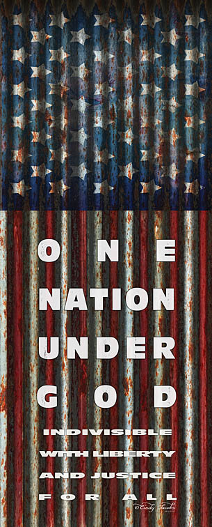 Cindy Jacobs CIN1021 - One Nation Under God - USA, American Flag, Pledge of Allegiance from Penny Lane Publishing