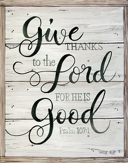 Cindy Jacobs CIN1049 - Give Thanks to the Lord     - Give Thanks to the Lord, Religion, Psalm, Shiplap, Border from Penny Lane Publishing