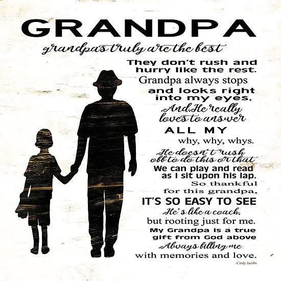 Cindy Jacobs CIN1080 - My Grandpa is the Best Grandpa, Grandparent, Block House, Heart, Poem from Penny Lane