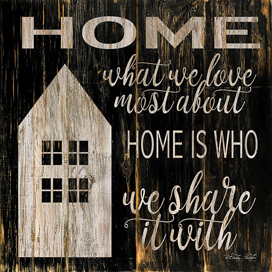 Cindy Jacobs CIN1083 - Home is Who We Share It With Home, Block House, Family, Signs from Penny Lane