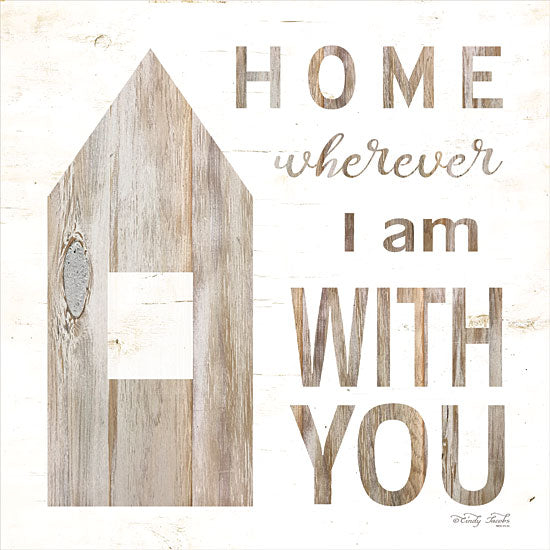 Cindy Jacobs CIN1087 - Home - Wherever I Am with You   Home, Love, Family, Block House, Neutral Colors from Penny Lane
