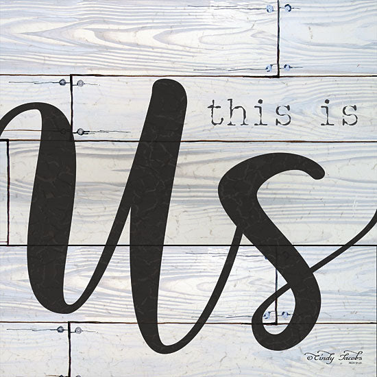 Cindy Jacobs CIN1157 - This is Us This is Us, Gray, Black, Calligraphy from Penny Lane