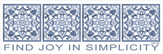 Cindy Jacobs CIN1188 - Find Joy in Simplicity Blue and White, Tiles, Find Joy, Southwestern from Penny Lane