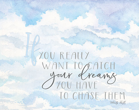 Cindy Jacobs CIN1199 - Chase Your Dreams Chase Your Dreams, Clouds, Blue & White, Inspiring from Penny Lane