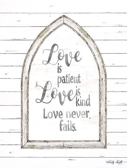 Cindy Jacobs CIN1223 - Love is Patient Arch Love is Patient, Love is Kind, Love Never Fails, Arch, Shiplap, Religious from Penny Lane
