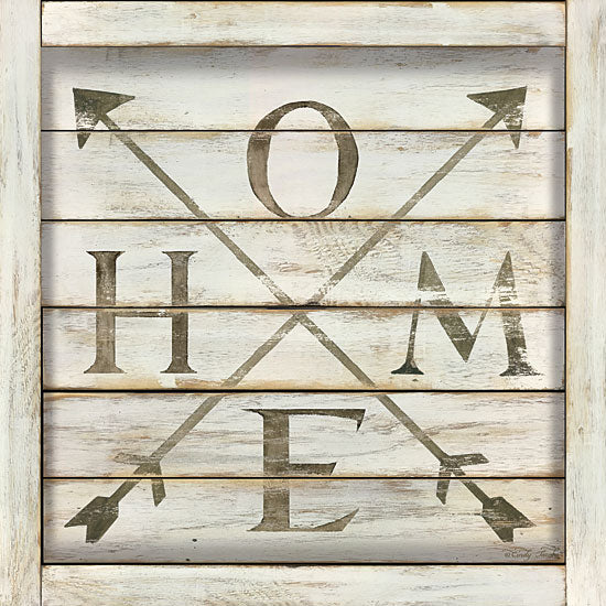 Cindy Jacobs CIN1227 - Home Arrows Square Home, Arrows, Shiplap, Sepia, Signs from Penny Lane