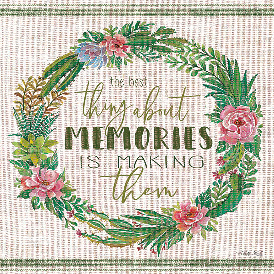 Cindy Jacobs CIN1274 - CIN1274 - Making Memories Succulent Wreath - 12x12 Signs, Succulents, Wreath, Linen Tea Towel, Memories from Penny Lane