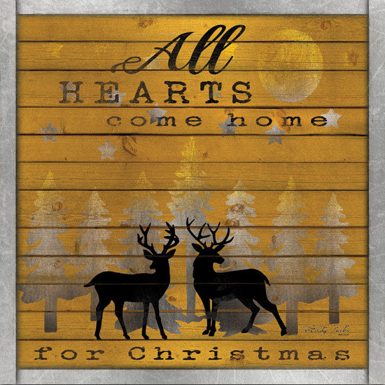 Cindy Jacobs CIN1300 - All Hearts Come Home for Christmas All Hearts Come Home, Holidays, Reindeer, Pine Trees, Silver and Gold from Penny Lane